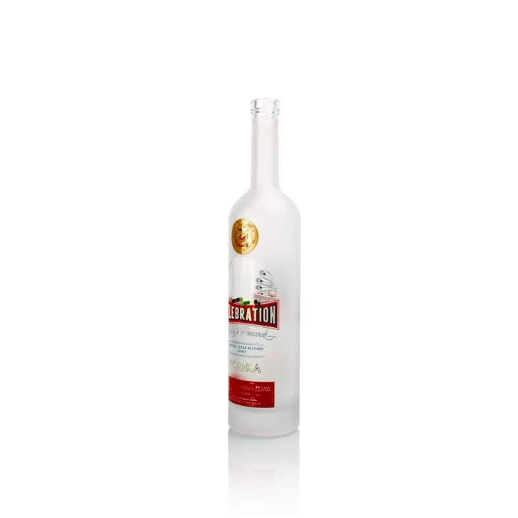 Potel Gwydr Fodca Frosted 750ml