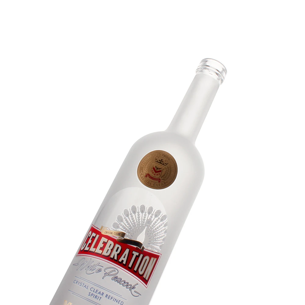 750ml Frosted Vodka Glass Bottle 750ml Frosted Vodka Glass Bottle